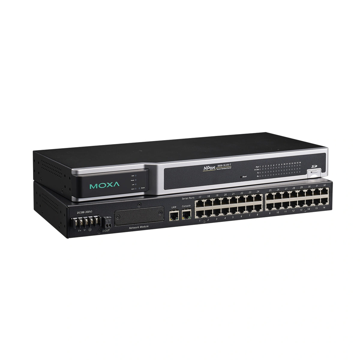 MOXA NPort 6610-32-48V Serial to Ethernet Device Server