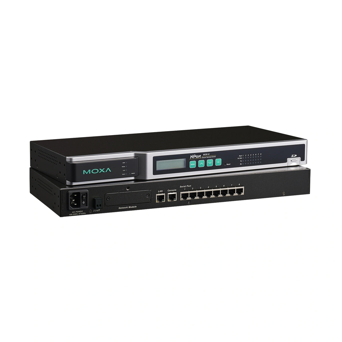 MOXA NPort 6610-8-48V Serial to Ethernet Device Server