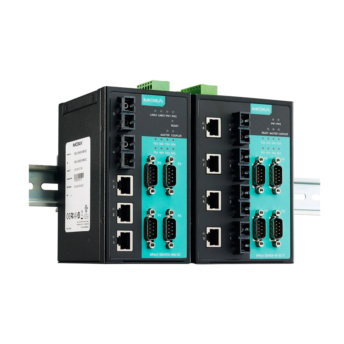MOXA NPort S8455I-SS-SC-T Serial to Ethernet Device Server