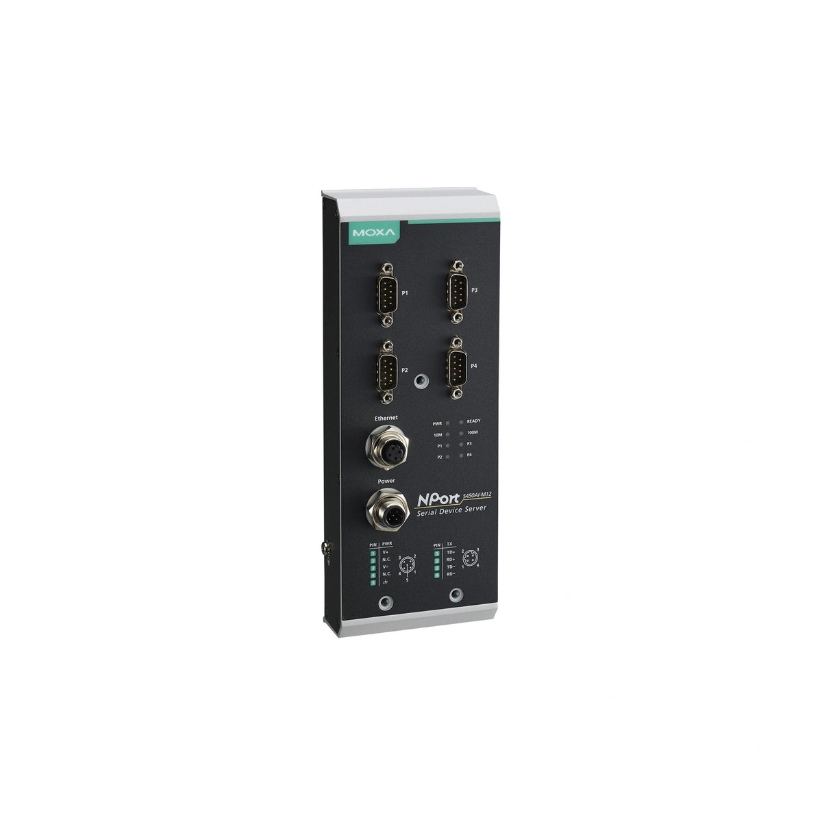 MOXA NPort 5450AI-M12 Serial to Ethernet Device Server