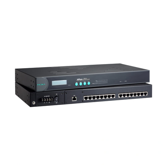 MOXA NPort 5610-16-48V Serial to Ethernet Rackmount Serial Device Server