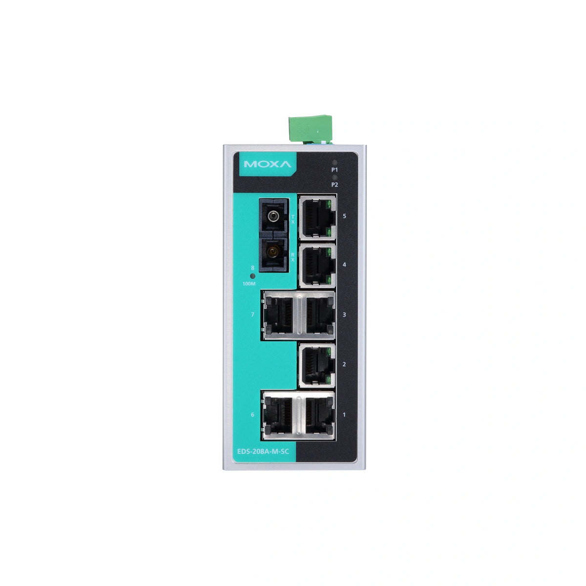 MOXA EDS-208A-S-SC-T Unmanaged Ethernet Switch
