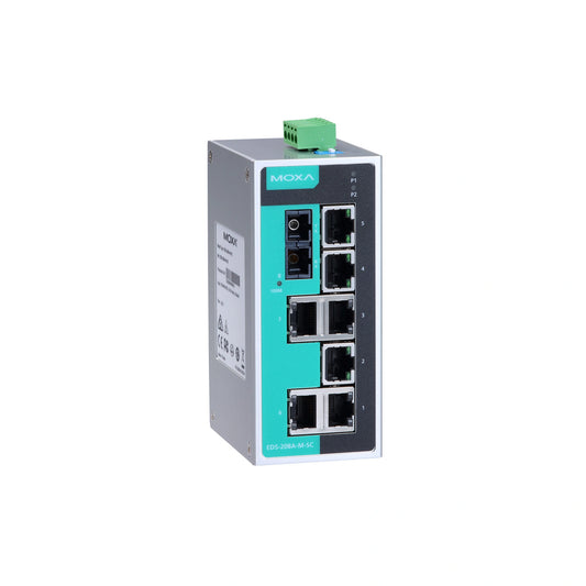 MOXA EDS-208A-S-SC-T Unmanaged Ethernet Switch