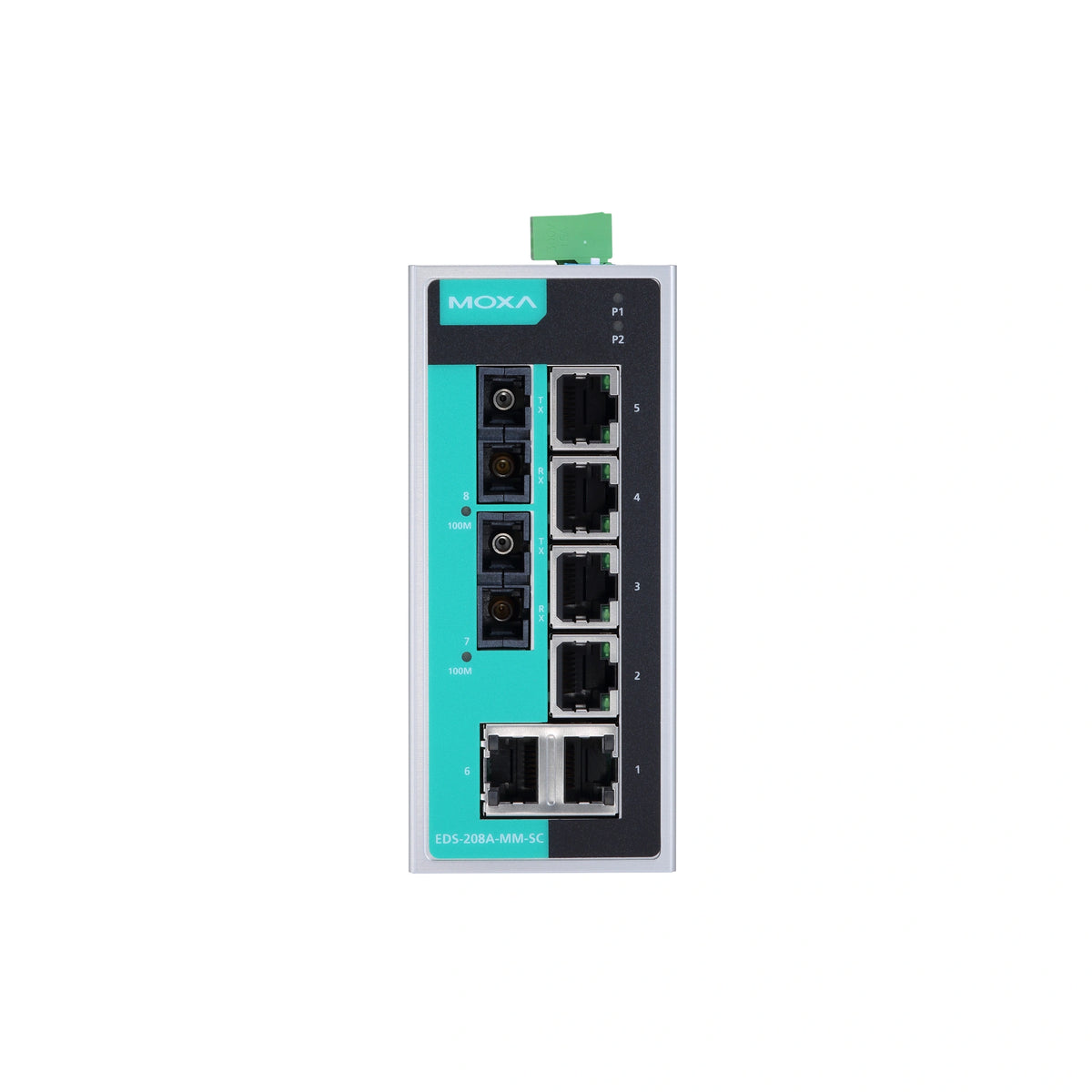 MOXA EDS-208A-SS-SC-T Unmanaged Ethernet Switch