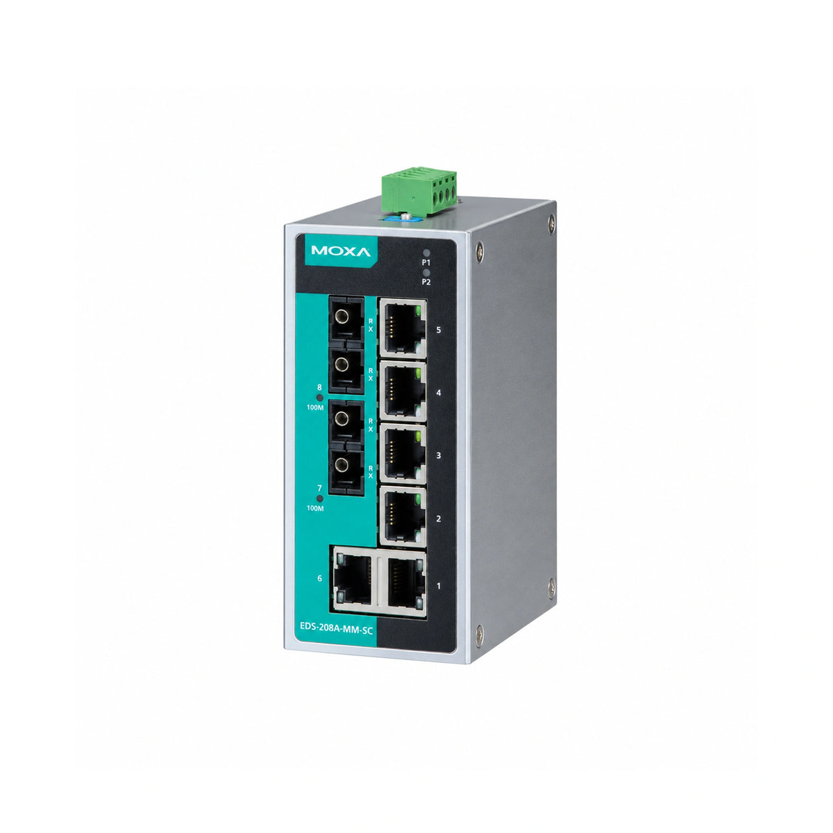 MOXA EDS-208A-SS-SC-T Unmanaged Ethernet Switch