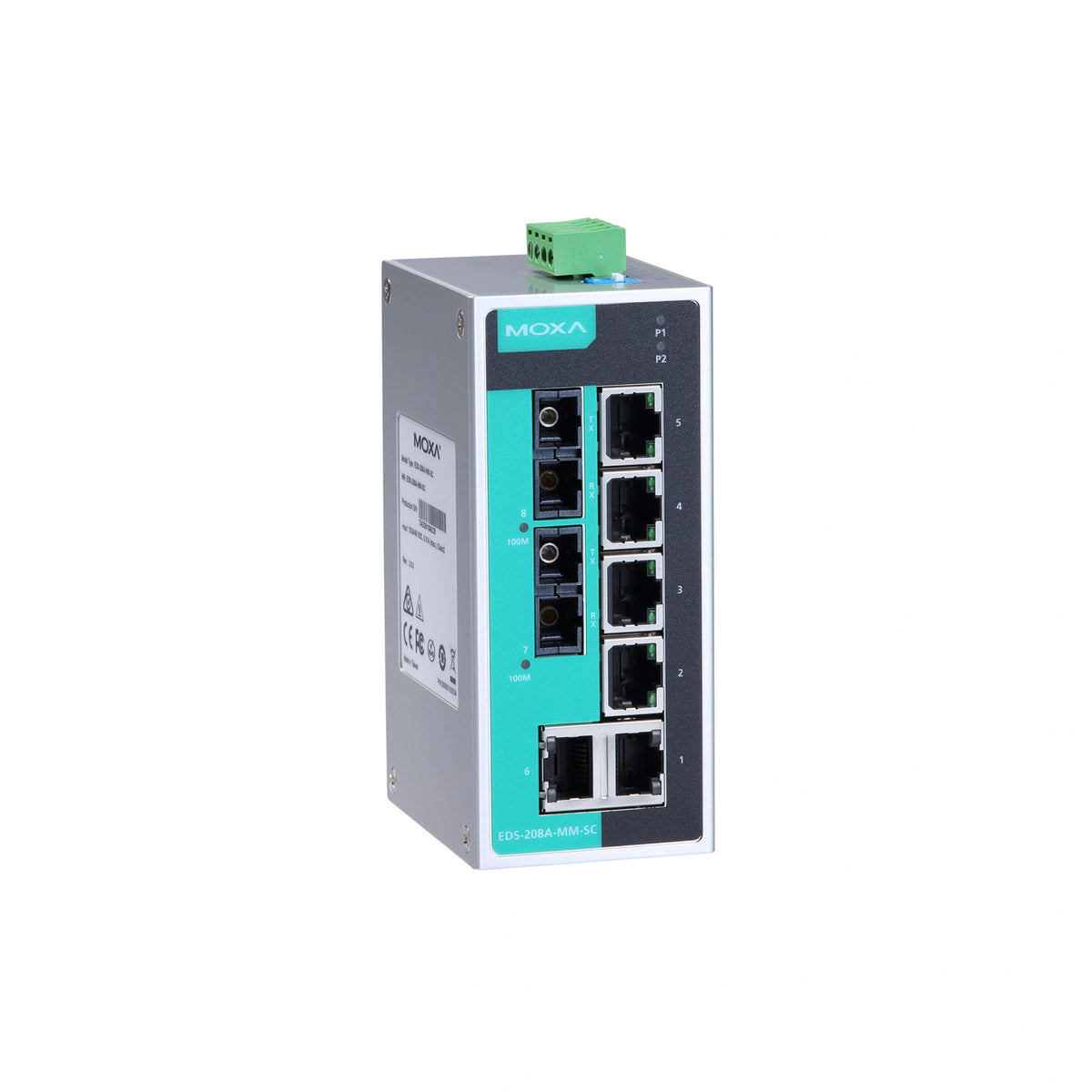 MOXA EDS-208A-SS-SC-T Unmanaged Ethernet Switch