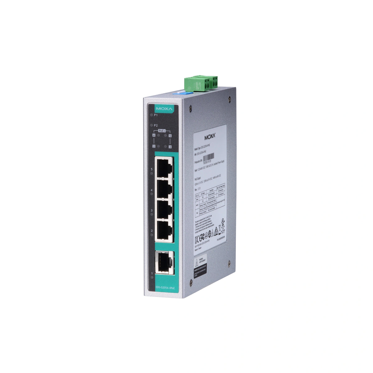 MOXA EDS-G205A-4PoE Unmanaged Ethernet Switch