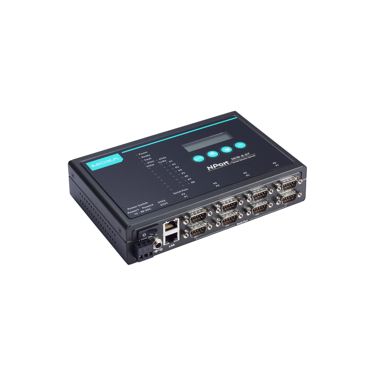 MOXA NPort 5650-8-DT Serial to Ethernet Rackmount Serial Device Server